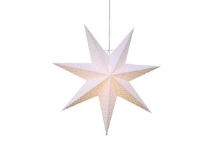 7391482237286 - Star Trading Weihnachtsstern Dot von Star Trading 3D Papierstern Weihnachten in Weiß Dekostern zum Aufhängen mit Kabel E14 Fassung Ø 54 cm