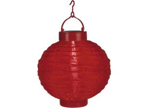 7391482477163 - Trading led Solar-Lampion Festival Dämmerungssensor outdoor 22cm rot - Star