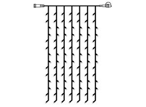 7391482491121 - Star Trading LED Lichtervorhang 1x2 m für Beleuchtungs-System 24 von Star Trading Lichterkette schwarz für außen 98 LEDs warmweiß IP44