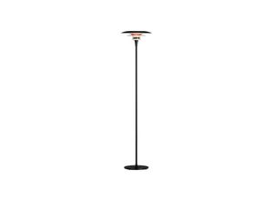 7391534103262 - Diablo Moderne Stehlampe mattschwarz glänzend rot Einschaltkabel 1x G9