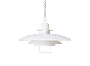 7391534114510 - Primus - 1 Light Dome Deckenanhänger Matt White E27 - Belid