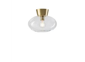 7391534274450 - Bullo - 1 Light Flush Globe Deckenleuchte Messing E27 - Belid