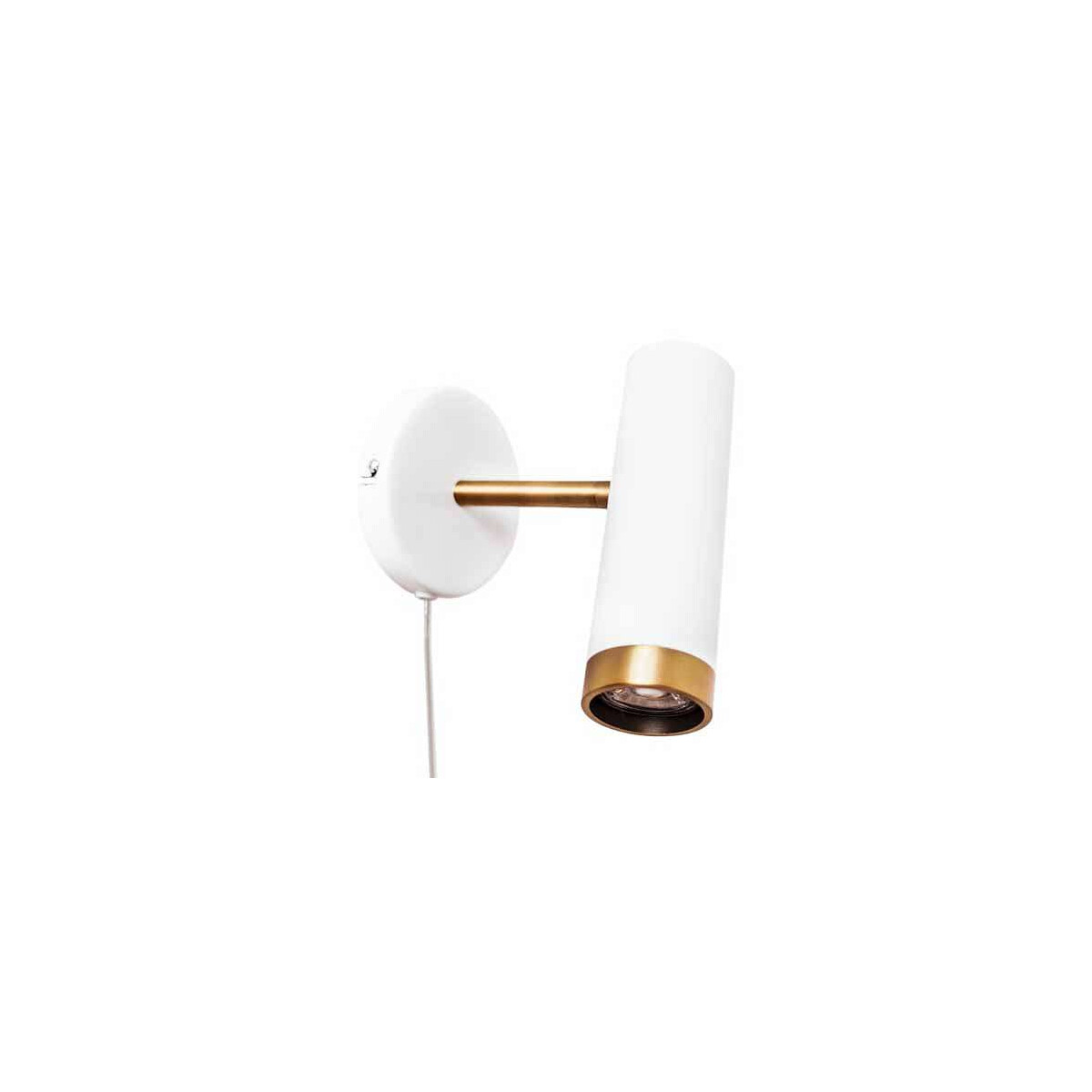 7391741004543 - Wandleuchte Puls in Weiß-matt und Gold GU10 180mm - white - By Rydens