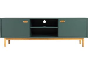 7394084087853 - Lowboard TENZO SVEA Sideboards Gr B H T 170 cm x 57 cm x 44 cm grün (green) Lowboards mit 2 Türen & offenem Fach Kabeldurchführung in der Rückwand