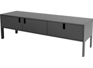 7394084088904 - Lowboard TENZO UNO Sideboards Gr B H T 171 cm x 50 cm x 46 cm grau Lowboards mit 2 Türen und 1 Schublade Design von Olivier Toulouse By Tenzo