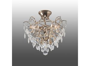 7394472160724 - Markslojd - rosendal - 3 Licht Kristall Decke Semi Flush Lampe Gold E14