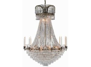 7394472192138 - LK100667 - 15 Light Crystal Kronleuchter Deckenleuchte Antik E14 - Markslojd