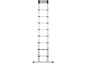 7394483000491 - TELESTEPS Teleskopleiter mit Stabilisierungsstange Eco Line Silber 38 m