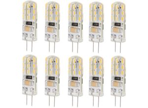 7403279450225 - 10 Stück G4 LED-Leuchtmittel mit doppeltem Fußsockel 15 w AC110 v 110 lm Silikon-Glühbirne für Landschaftsbeleuchtung Hof weißes Licht 6000 k