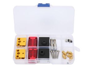 7403279576567 - Eosnow - 2 Set Hot-End-Extruder-Düsen-Kit hochprzises eloxiertes mattiertes 3D-Drucker-Extruder-Hotend-Kit für Ender 3-Ersatz