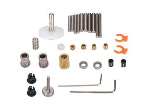 7403279578615 - Doppelriemenscheiben-Extruder-Kit doppeltes konkaves Getriebedesign stabiler Vorschub Metallmaterial 3D-Drucker-Extruder-Kit für Ender 3 - Eosnow