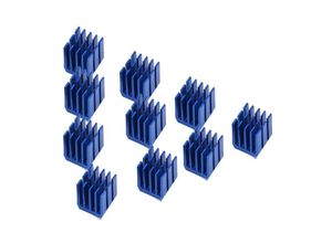 7403279578936 - Eosnow 10 Stück blaue Aluminium-Schrittmotortreiber-Kühlkrper-Kühlrippen-Kühler für 3D-Drucker