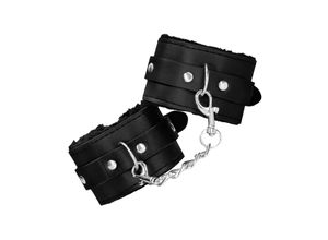 7423522574539 - Plush Bonded Leather Wrist Cuffs