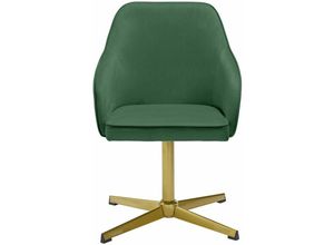 7425319896862 - Netfurniture - Newux Office Chair Green Samtsitz - Grün