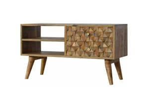 7425320688609 - Janny Diamond Carved Media Unit - Braun