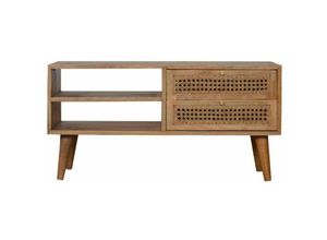 7425320767700 - Netfurniture - Cattan Rattan Media Unit - Braun