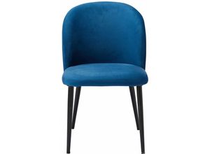 7425321537562 - Netfurniture - Hanra Essstuhl Blau (Packung von 2) - Blau