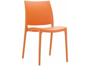 7425321590574 - Netfurniture - Spek Side Stuhl - Orange (geeignet für den Außenbereich) - orange