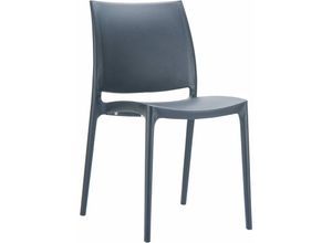 7425321599577 - Netfurniture - Spek Side Stuhl - Schwarz (geeignet für den Außenbereich) - Schwarz