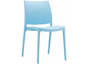 7425321610692 - Netfurniture - Spek Side Stuhl - Hellblau (geeignet für den Außenbereich) - Blau