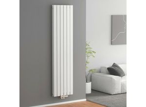 7426763776960 - Meykoers Heizkörper Design Flachheizkörper 180x46cm Vertikal Doppelschicht Mittelanschluss 1670W - 1800x460mm Doppellagig Weiß Radiator