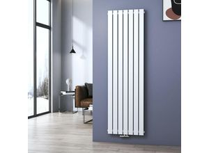 7426763776984 - Heizkörper Design Flachheizkörper 180x54cm Vertikal Einzelne Schicht Mittelanschluss 1107W - 1800x540mm Einlagig Weiß Radiator - Meykoers