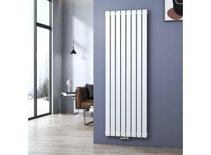 7426763777028 - Heizkörper Design Flachheizkörper 180x62cm Vertikal Einzelne Schicht Mittelanschluss 1265W - 1800x620mm Einlagig Weiß Radiator - Meykoers