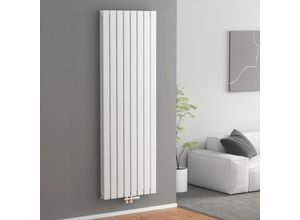 7426763777035 - Heizkörper Design Flachheizkörper 180x62cm Vertikal Doppelschicht Mittelanschluss 2227W - 1800x620mm Doppellagig Weiß Radiator - Meykoers