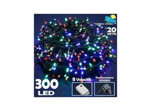 7426845923442 - Trade Shop Traesio - lichterkette 300 mehrfarbige led glühwürmchen controller 8 funktionen outdoor