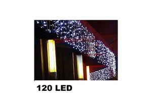 7426845932604 - Trade Shop Traesio - weihnachten led lichtervorhang für aussen 120 led lichter 3 m x 075 cm kaltweiss