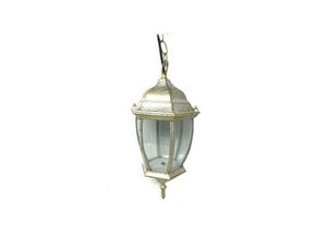 7426845933809 - Trade Shop Traesio - deckenlaterne mit kette garten lampe fassung E27 ES40 Gold - Gold