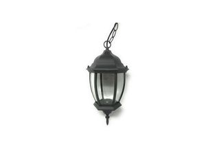 7426845933816 - DECKENLATERNE MIT KETTE GARTEN LAMPE FASSUNG E27 ES40 Grau - Grau