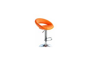 7427062042817 - Netfurniture - Neid Orange Breakfast Barhocker Kärtete Höhe einstellbar - orange