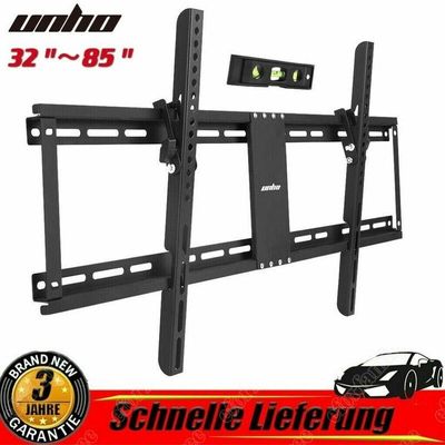 7427273886941 - Tv Wandhalterung neigbar für 32 - 85 vesa max800x400 bis 45kg - tv Halterung Fernsehhalterung Fernseher Wandhalterung - schwarz - Unho