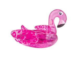 7432234181195 - Swim Essentials - Luxury Ride-on Neon Panterprint Flamingo