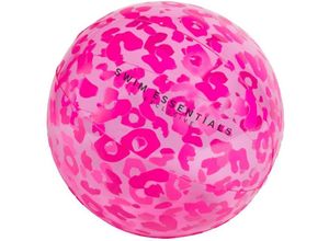 7432234182154 - Wasserball Neon Leopard Ø 51 cm Beachball PVC Pink Luft Spaß Baden Kinder Spiel