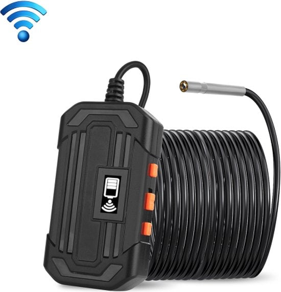 7434832881842 - F240 39 mm HD 1080P IP67 wasserdicht WiFi Direktanschluss digitales Endoskop Kabellänge 10 m (schwarz)