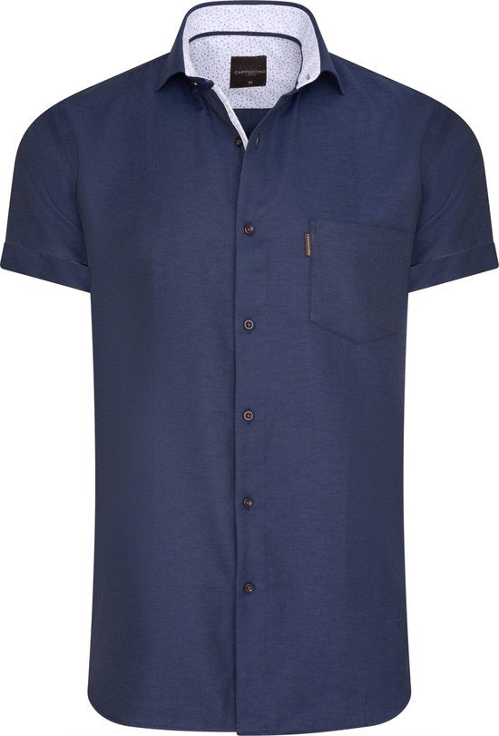 7435103083019 - Italia - Herrenhemden Kurzarmbluse Navy - Blau - Größe 3XL 7435103083019 - Italia - Herrenhemden Kurzarmbluse Navy - Blau - Größe 3XL