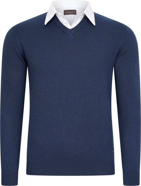 7435103284270 - Italia - Herren Pullover Mock Pullover - Blau - Größe L 7435103284270 - Italia - Herren Pullover Mock Pullover - Blau - Größe L