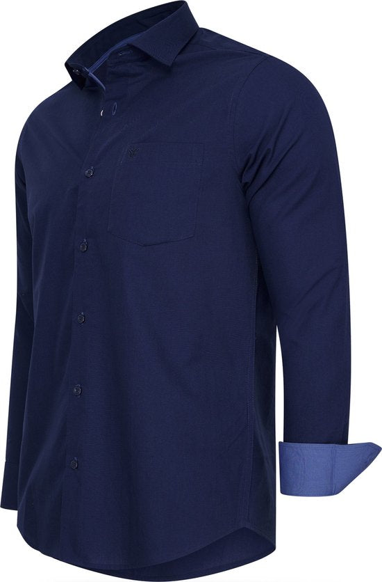 7435103328356 - Italia - Herren Stretch Hemd Milano - Blau - Größe M 7435103328356 - Italia - Herren Stretch Hemd Milano - Blau - Größe M
