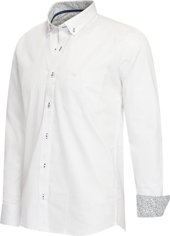7435103331332 - Italia - Herren Stretch Hemd Ancona - Weiß - Größe XXL