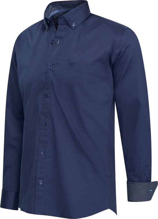 7435103332315 - Italia - Herren Stretch Hemd Ancona - Blau - Größe L 7435103332315 - Italia - Herren Stretch Hemd Ancona - Blau - Größe L