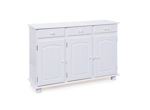 7435110983982 - Ebuy24 - Livra Sideboard 3 Schubladen 3 Türen weiss - Weiß