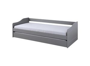 7435110986914 - Ebuy24 - Malsu Bett 90x200 cm mit 1 Ausziehbett grau