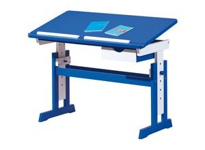 7435110989953 - Ebuy24 - Pacur Schreibtisch 1 Schublade blau weiss - Blau