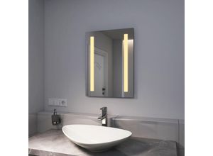 7445638520521 - Led Badspiegel 45x60cm Badezimmerspiegel mit Warmweißer Beleuchtung - Emke