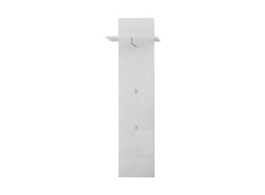 7448124494429 - Ebuy24 - Amira Wandgarderobe 1 Ablage 1 Garderobenstange und 2 Kleiderhaken weiss - Weiß