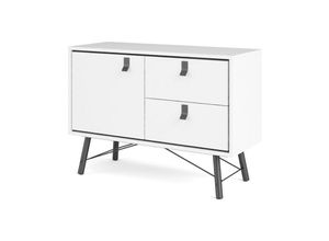 7448125242227 - Ebuy24 - Rye Sideboard 1 Tür 2 Schubladen mattweiss - Weiß