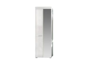 7448125528505 - Ebuy24 - Amira Kleiderschrank 2 Türen weiss weiss hochglanz - Weiß