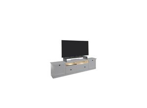 7448126155199 - Ebuy24 - Brax tv Tisch 2 Türen 1 Ablage und 1 Klapptür weiss - Weiß